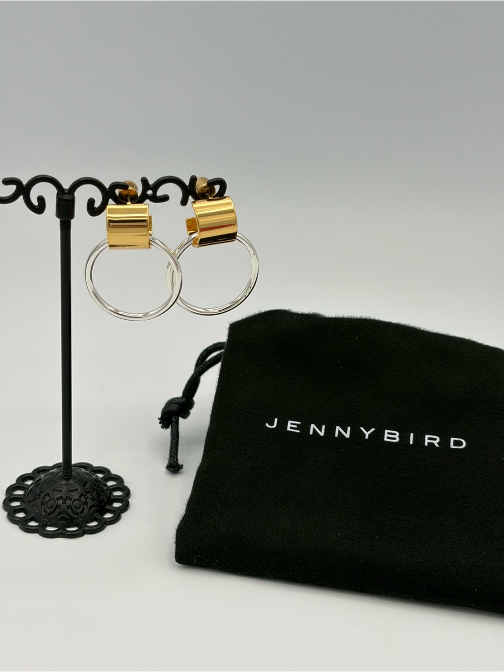 Jenny Bird Earrings Faye Knockers Gold Silver Hoop Classic Quiet Luxury Wedding